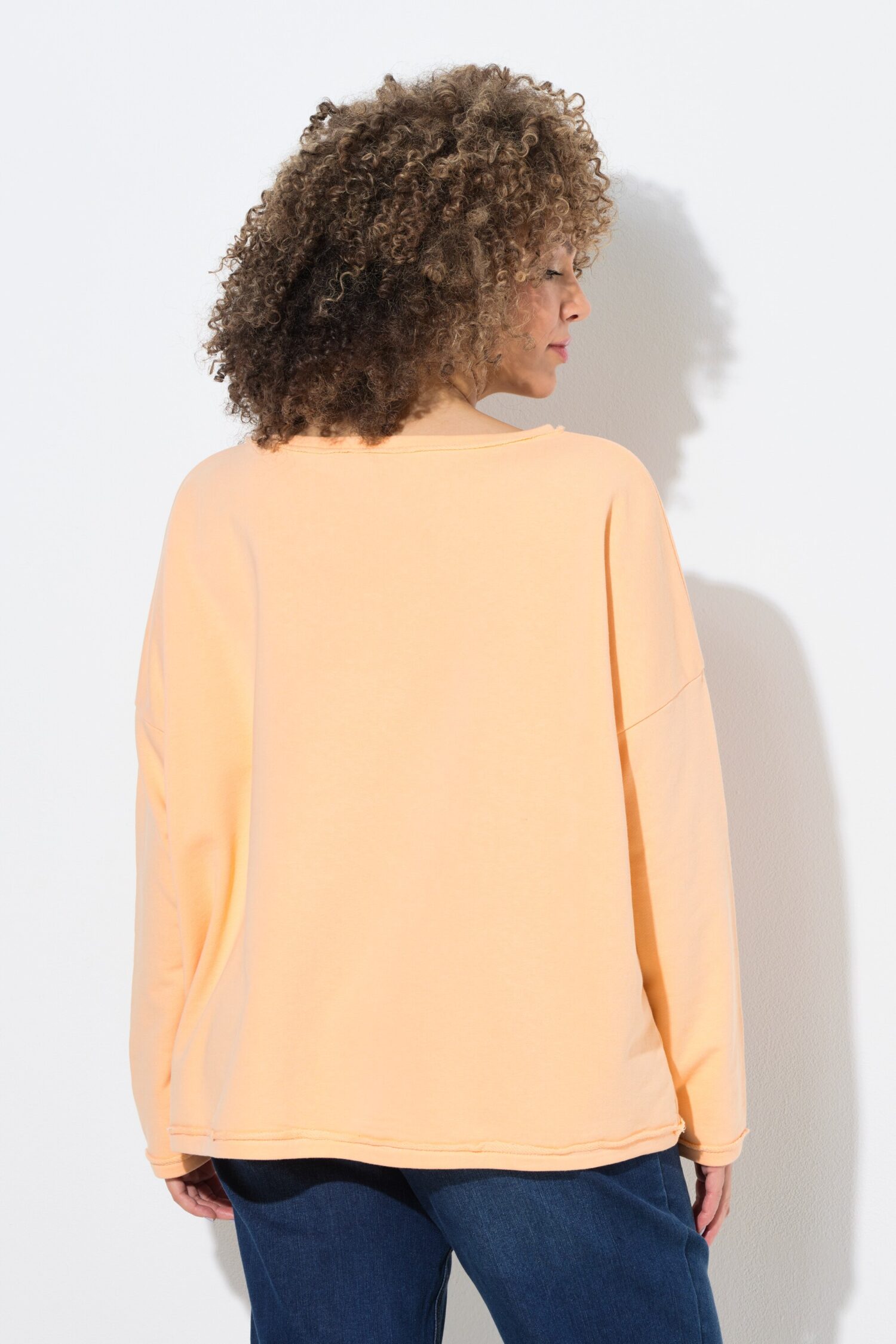 Μπλούζα φούτερ oversized με στρογγυλή λαιμόκοψη