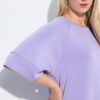 Μπλούζα με άνετη εφαρμογή και mini στρας σε όλη την επιφάνεια