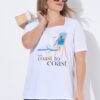Μπλούζα με κλασική εφαρμογή και σχέδιο coast