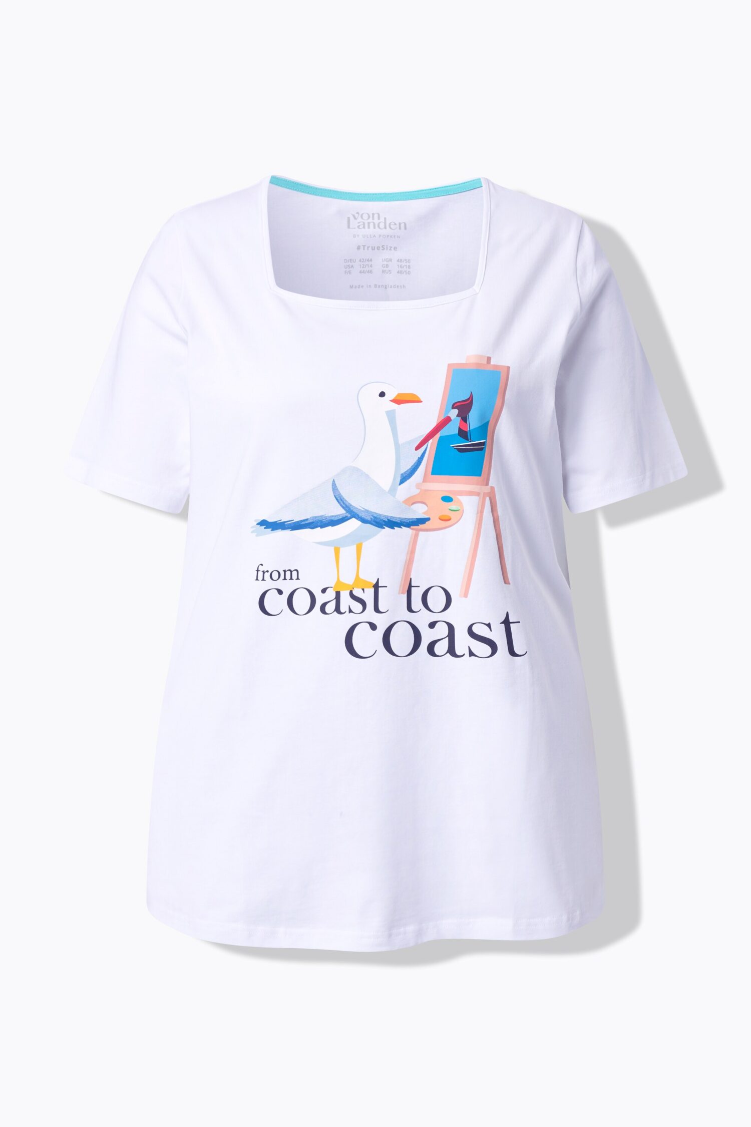 Μπλούζα με κλασική εφαρμογή και σχέδιο coast