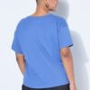 Μπλούζα oversized με 3D λεπτομέρειες με βολάν και κοντά μανίκια