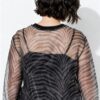 Μπλούζα oversized με layers και animal print