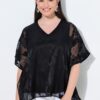 Μπλούζα oversized με layers και σχέδιο
