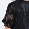Μπλούζα oversized με layers και σχέδιο
