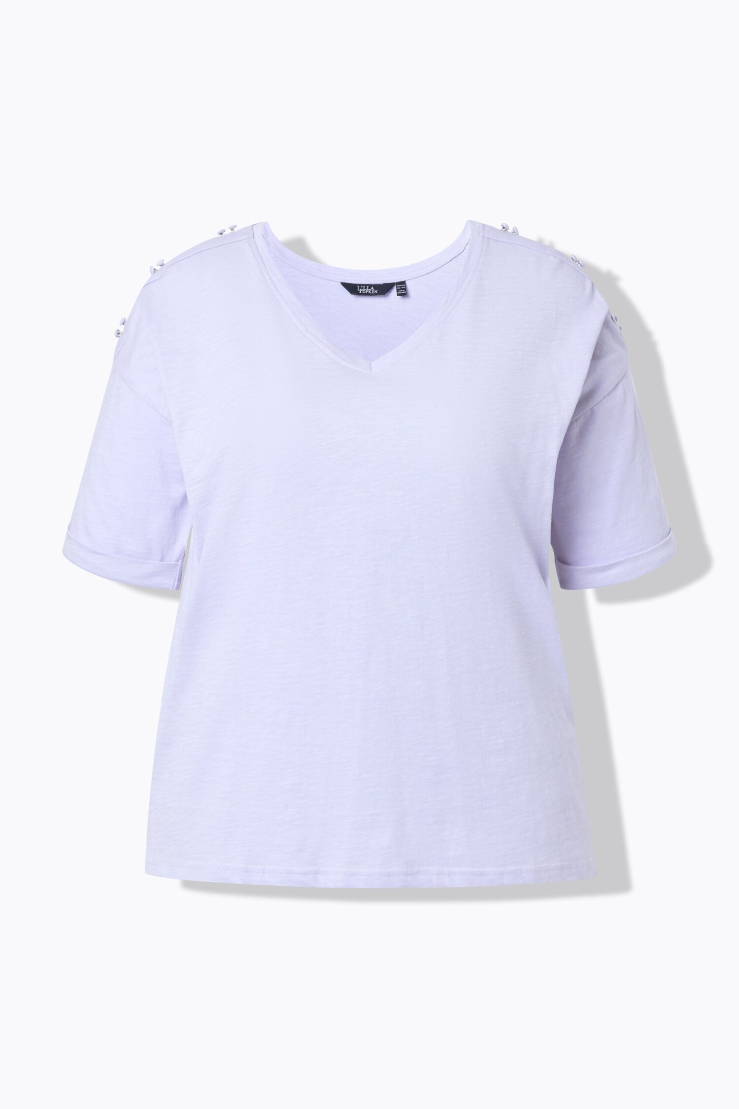 Μπλούζα oversized με λεπτή υφή και κοντά μανίκια