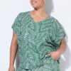 Μπλούζα oversized με στρογγυλεμένο τελείωμα