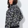 Μπουφάν διπλής όψης με φλοράλ μοτίβο και τσέπες