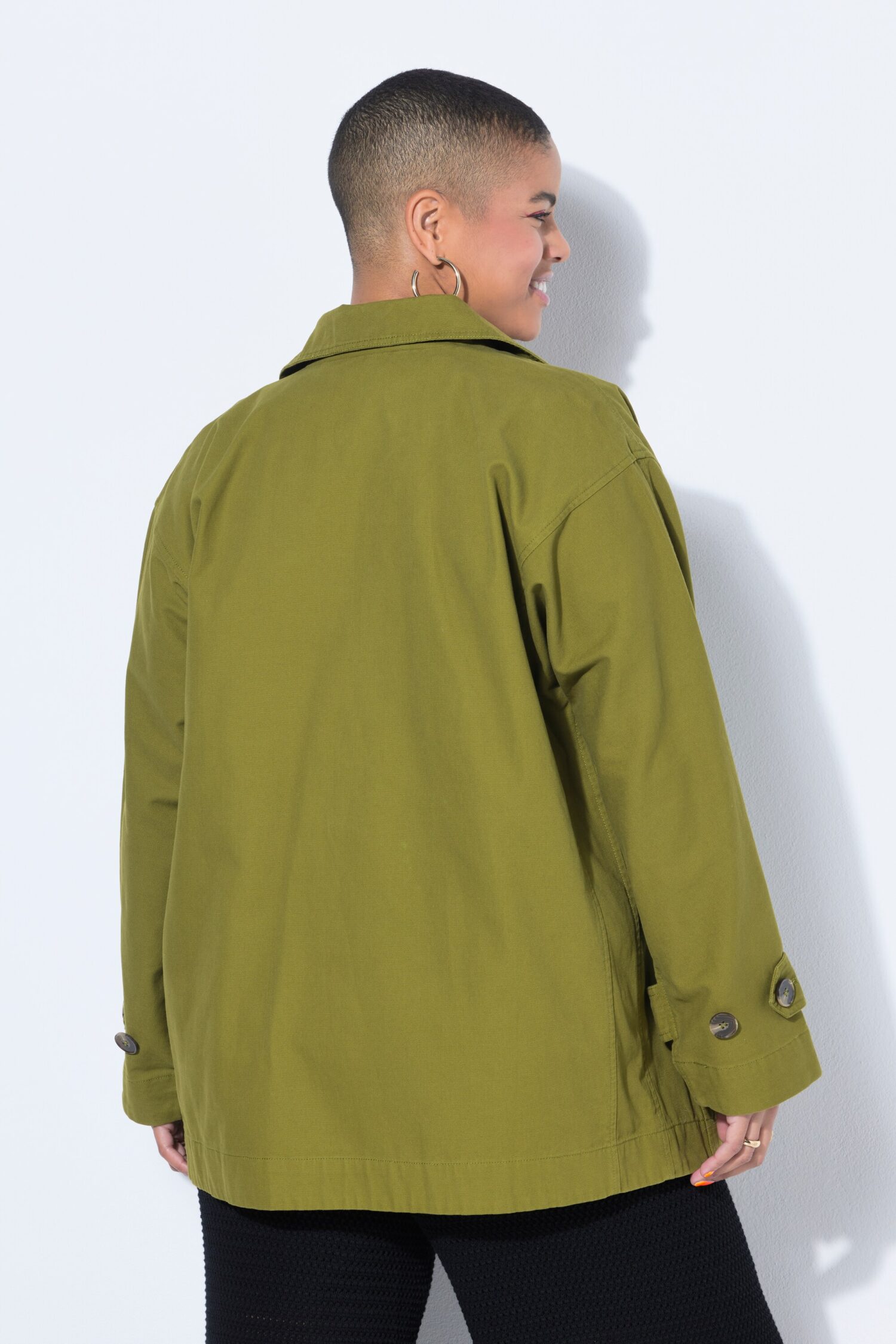 Μπουφάν oversized σε boxy fit, υψηλής ποιότητας