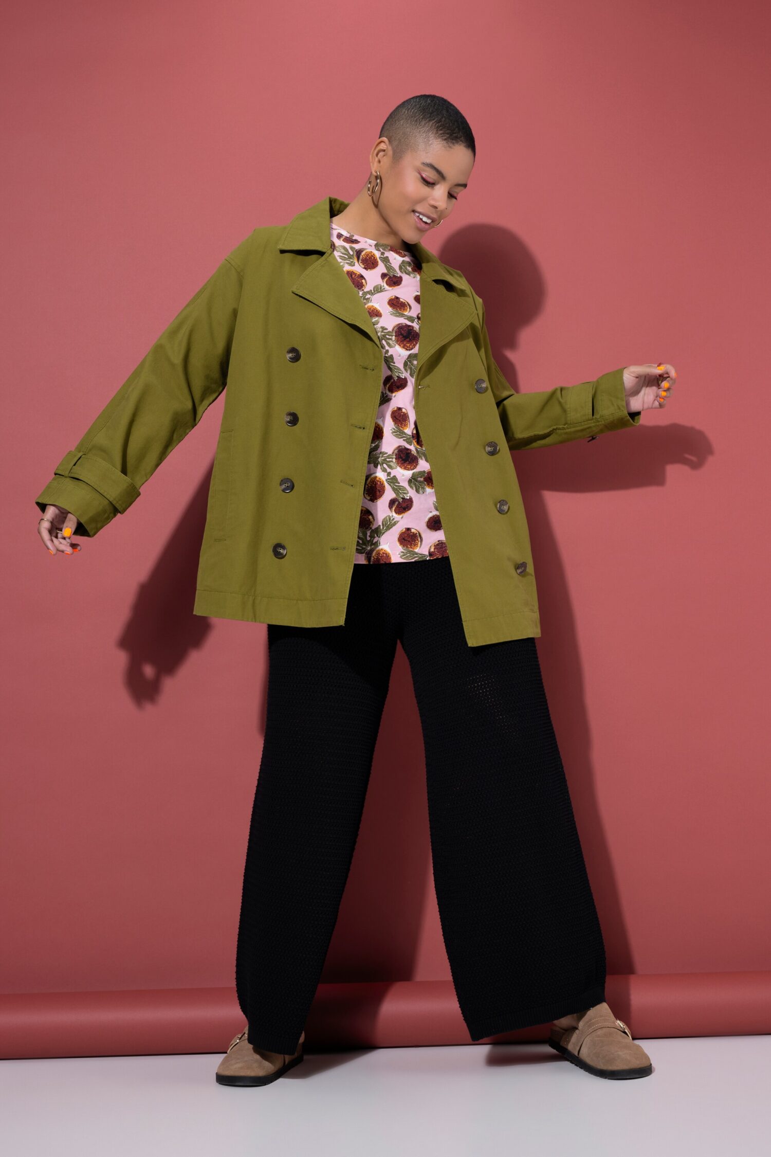 Μπουφάν oversized σε boxy fit, υψηλής ποιότητας