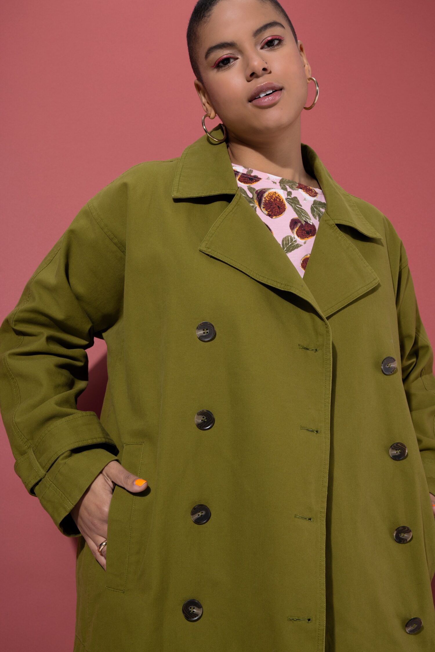 Μπουφάν oversized σε boxy fit, υψηλής ποιότητας