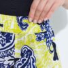 Παντελόνα με ελαστική μέση και μοτίβο paisley