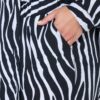 Παντελόνι Palazzo με animal print, ψηλόμεσο