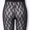 Panty εξαιρετικά ελαστικό, από διαφανή δαντέλα