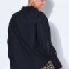Πουκάμισο oversized με κέντημα στα μανίκια