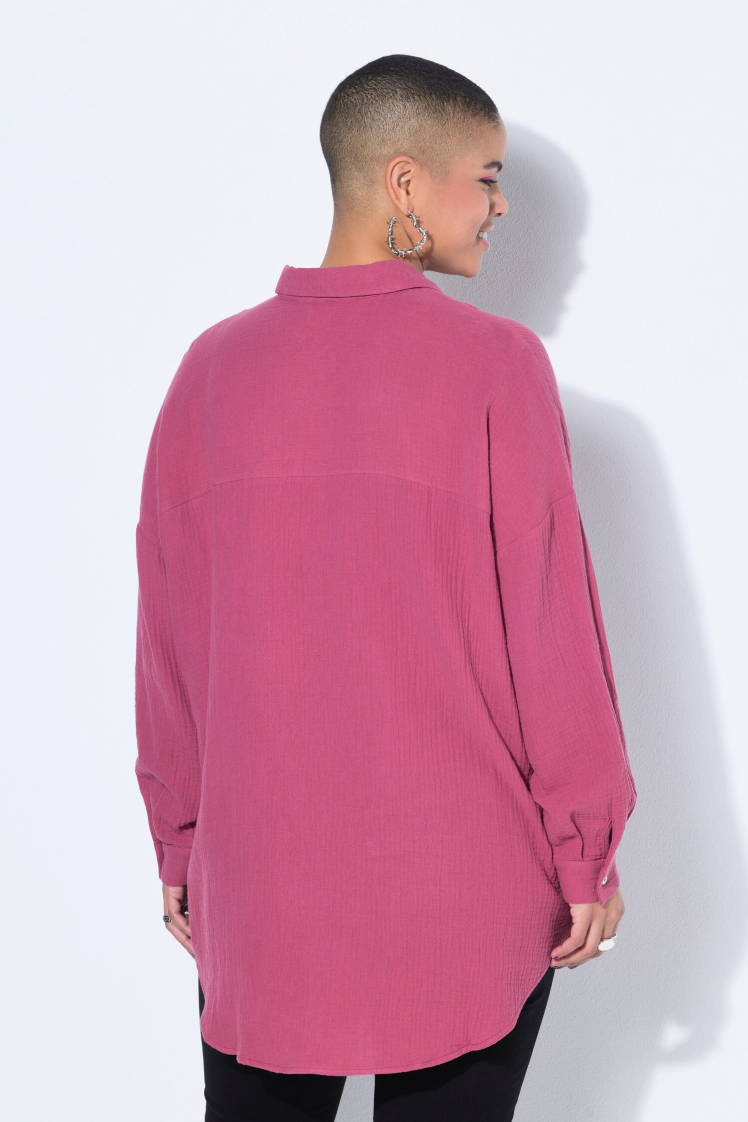 Πουκάμισο oversized με λεοπάρ σχέδιο στο στήθος