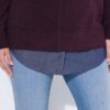 Προέκταση μπλούζας σε denim look με λάστιχο στη μέση