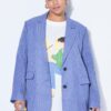 Σακάκι oversized με διακριτικές παγιέτες