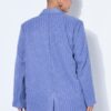 Σακάκι oversized με διακριτικές παγιέτες