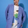 Σακάκι oversized με διακριτικές παγιέτες