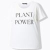 T-shirt με χαλαρή εφαρμογή, τύπωμα Plant Power και κοντά μανίκια