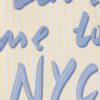 T-shirt με κλασική εφαρμογή και τύπωμα NYC με στρας