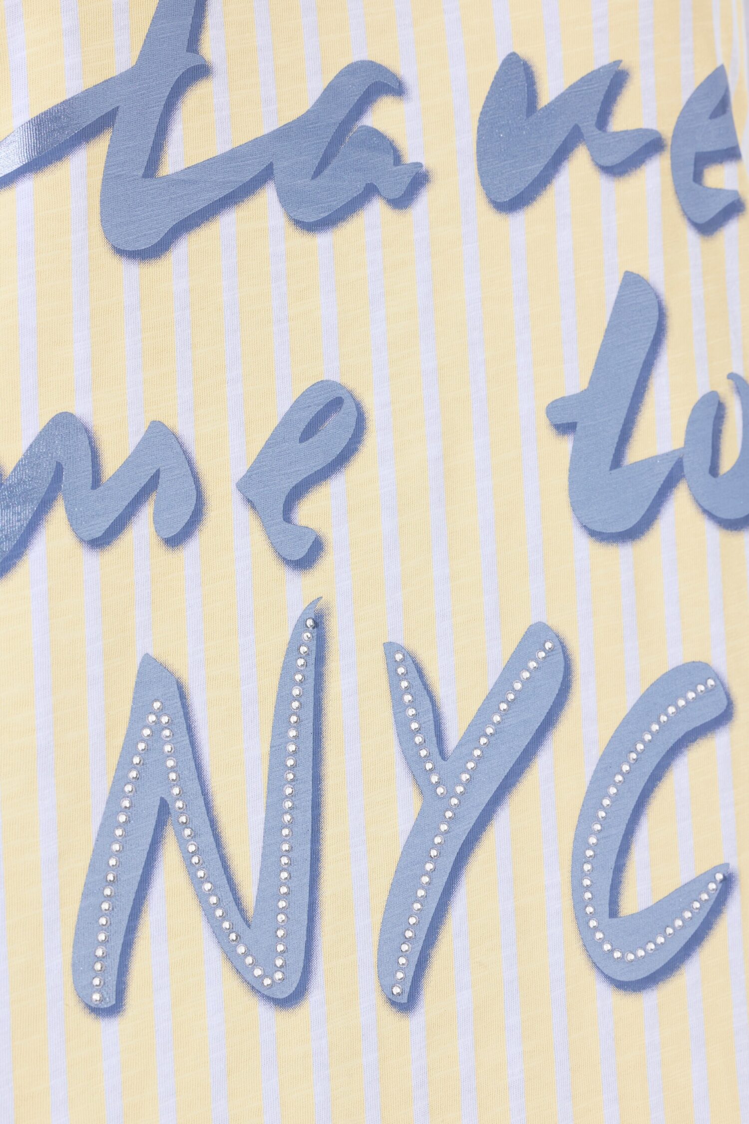 T-shirt με κλασική εφαρμογή και τύπωμα NYC με στρας