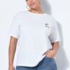 T-shirt oversized με κέντημα pick me