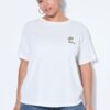 T-shirt oversized με κέντημα pick me