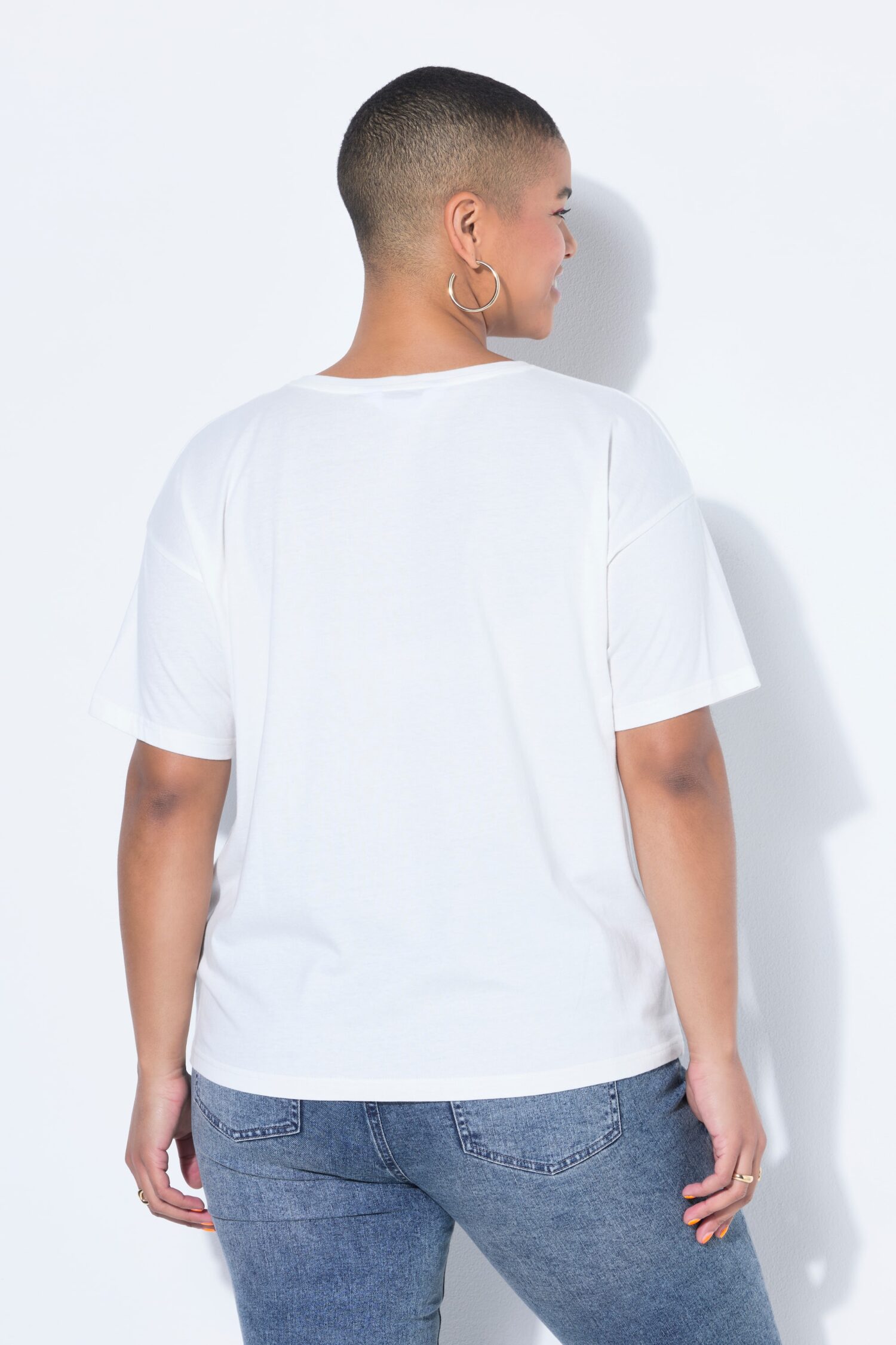T-shirt oversized με κέντημα pick me