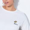 T-shirt oversized με κέντημα pick me