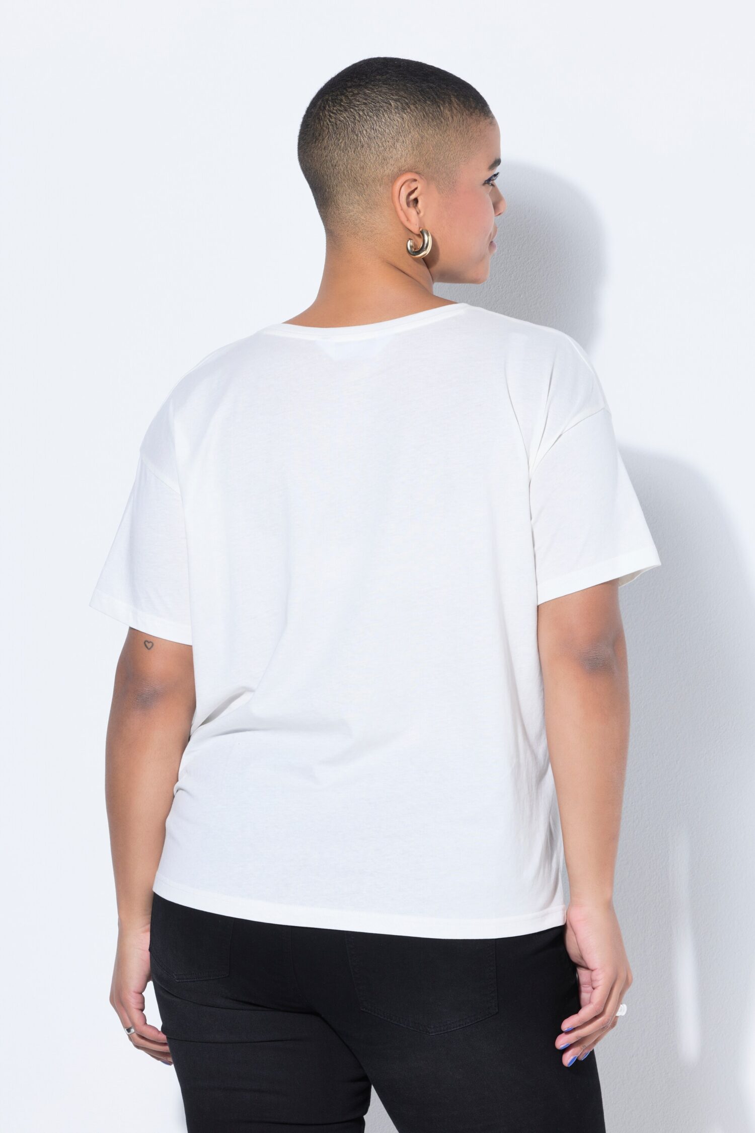 T-shirt oversized με σχέδιο woman