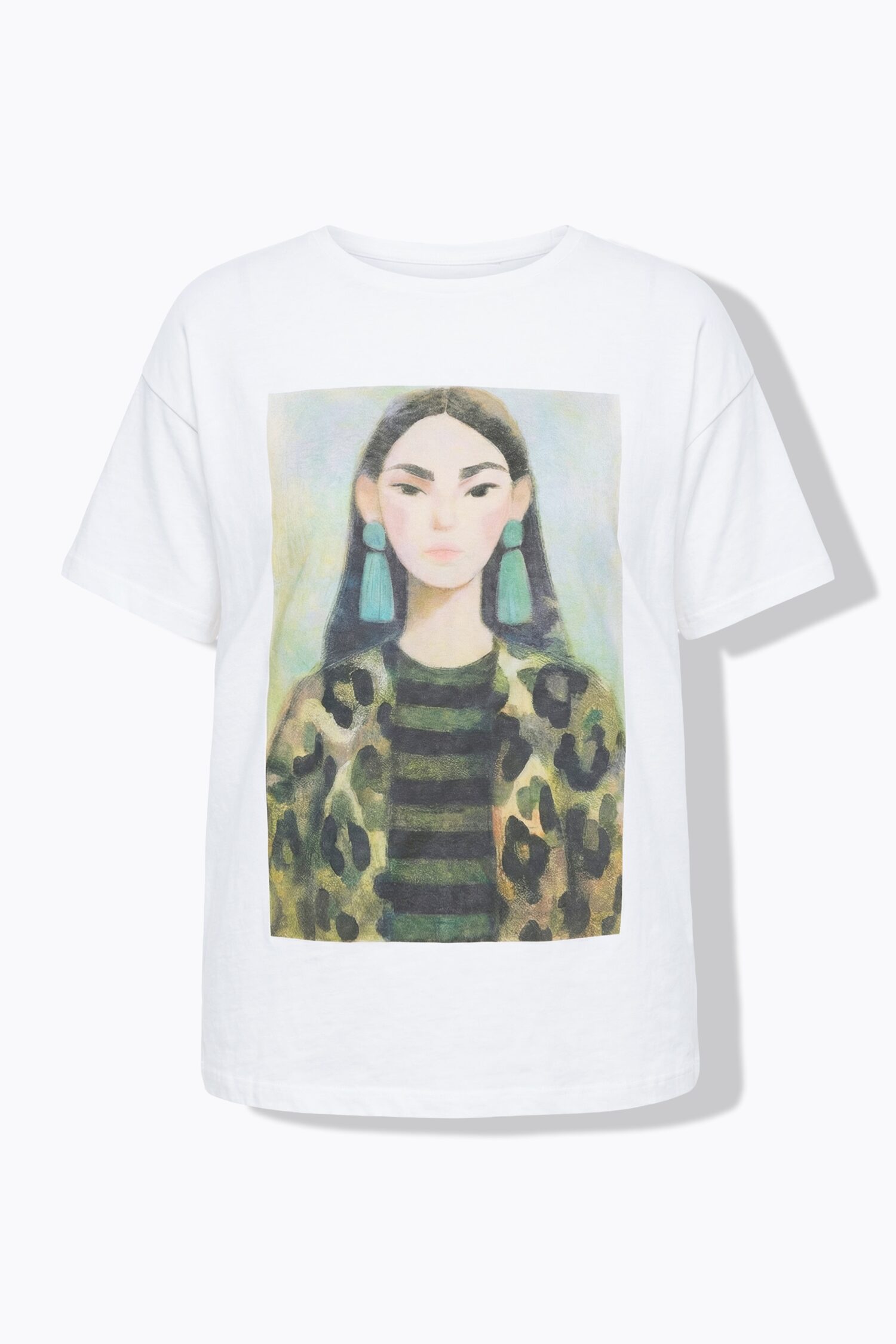 T-shirt oversized με σχέδιο woman