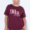 T-shirt oversized με τύπωμα 90's