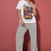 T-shirt oversized με τύπωμα Cuban Nights