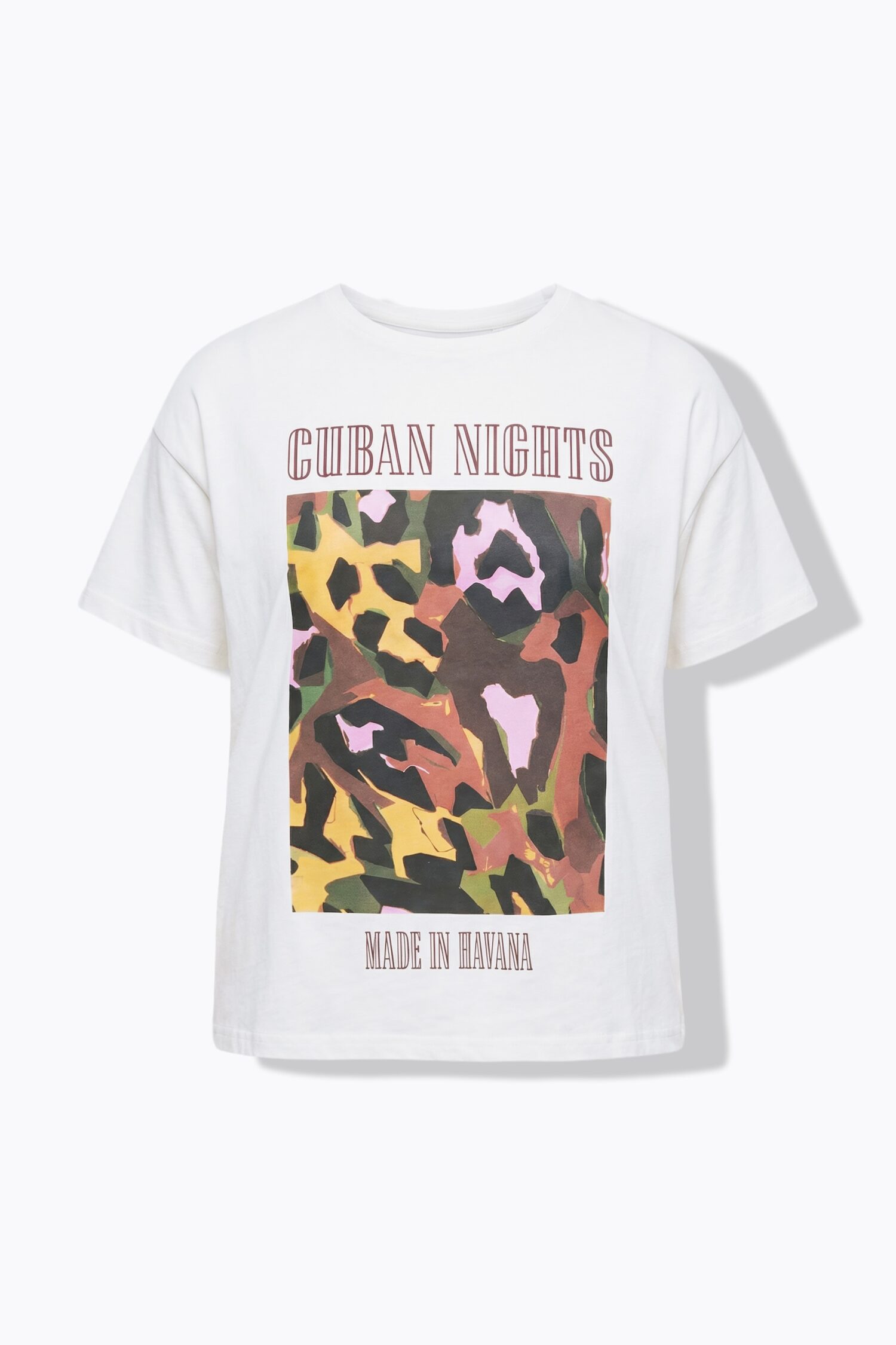 T-shirt oversized με τύπωμα Cuban Nights