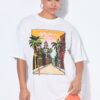 T-shirt oversized με τύπωμα HAVANA