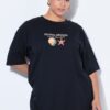 T-shirt oversized με τύπωμα "Island dreams" και κοντά μανίκια