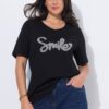 T-Shirt Smile κοντομάνικο σε κλασική εφαρμογή