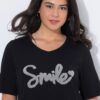 T-Shirt Smile κοντομάνικο σε κλασική εφαρμογή