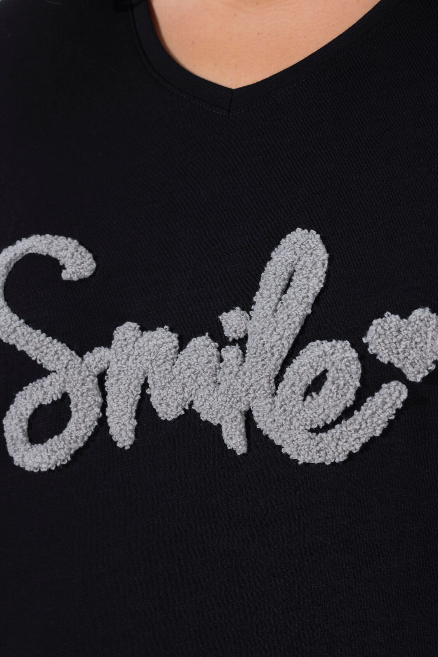 T-Shirt Smile κοντομάνικο σε κλασική εφαρμογή