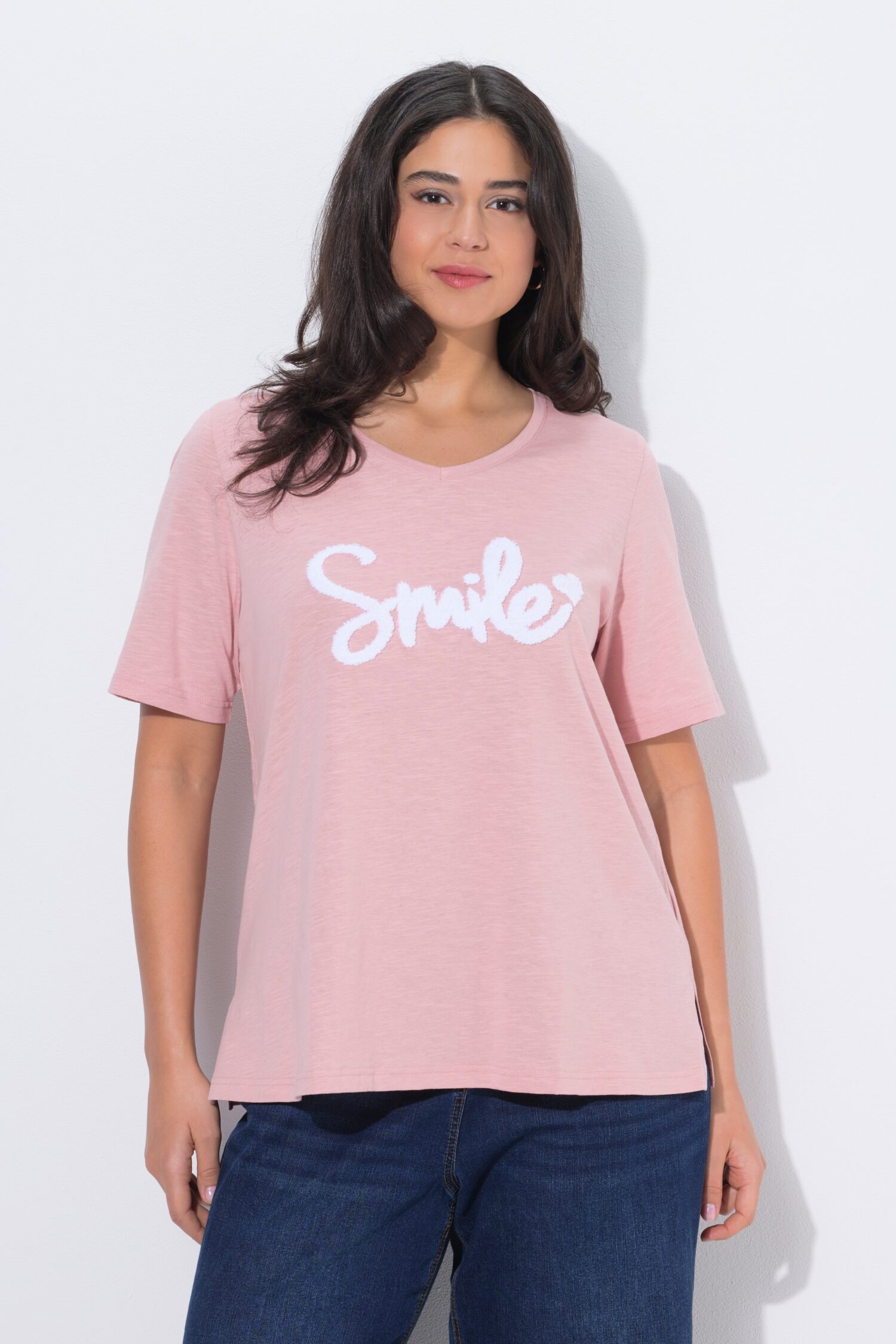 T-Shirt Smile κοντομάνικο σε κλασική εφαρμογή