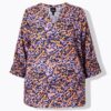 Τουνίκ με φαρδιά μανίκια 3/4, oversized