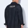 Τζιν μπουφάν oversized με κέντημα στο πίσω μέρος