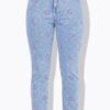 Τζιν παντελόνι mom fit με κέντημα sun
