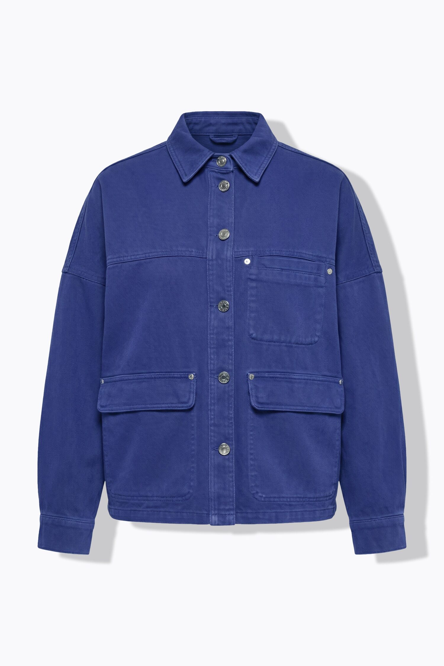 Τζιν πουκάμισο oversized με τσέπες