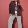 Τζιν πουκάμισο oversized με τσέπες στο στήθος