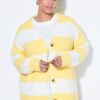 Ζακέτα oversized σε boxy fit, ριγέ