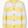 Ζακέτα oversized σε boxy fit, ριγέ