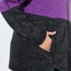 Ζακέτα πλεκτή με κουκούλα και μαλακό fleece εσωτερικά