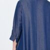 Φόρεμα lyocell σε γραμμή Α με άνετο τελείωμα και denim όψη